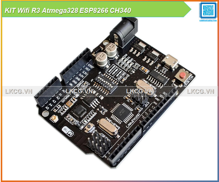 [Rẻ vô địch] KIT Wifi R3 Atmega328 ESP8266 CH340