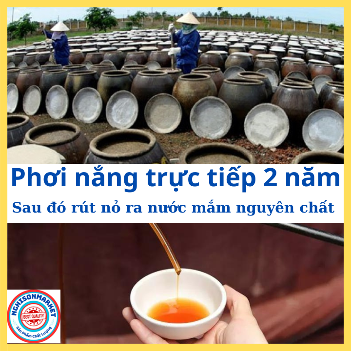 Nước mắm quê truyền thống cá cơm chấm ngon loại đặc biệt can 2 lít đủ