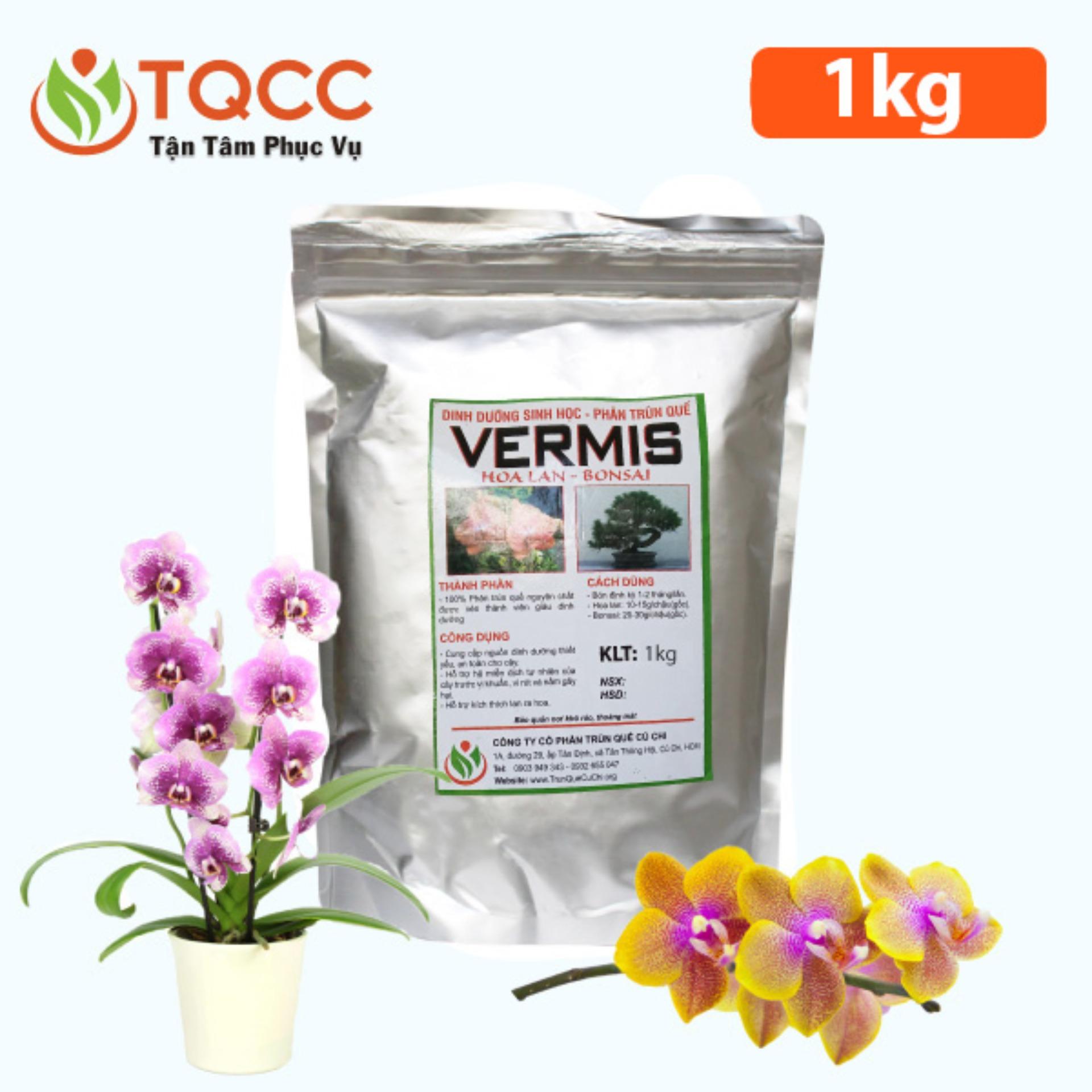 [HCM]Phân trùn quế viên tan chậm Vermis cho Hoa Lan ra Rễ ra Chồi mạnh gói 1000 gam