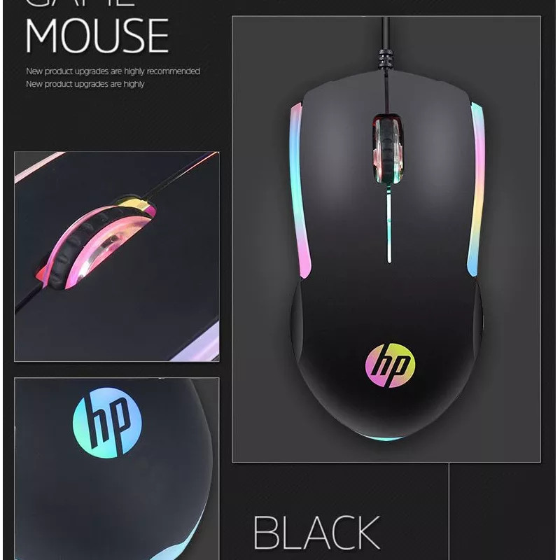 Chuột vi tính văn phòng, mouse có dây, gaming mouse HP M160, có led RGB cực đẹp