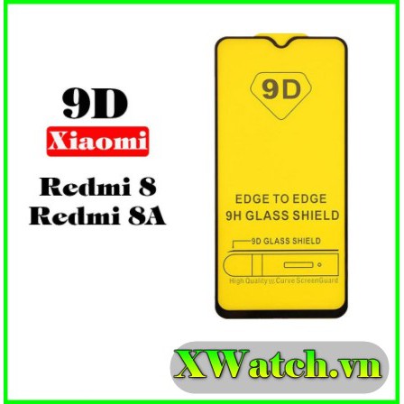 Kính cường lực full màn xiaomi redmi 8 / 8a