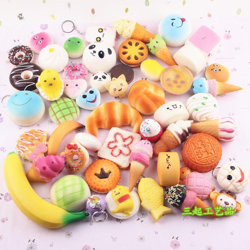 Combo 10 squishy giá rẻ chậm tăng có bao bì siêu cute
