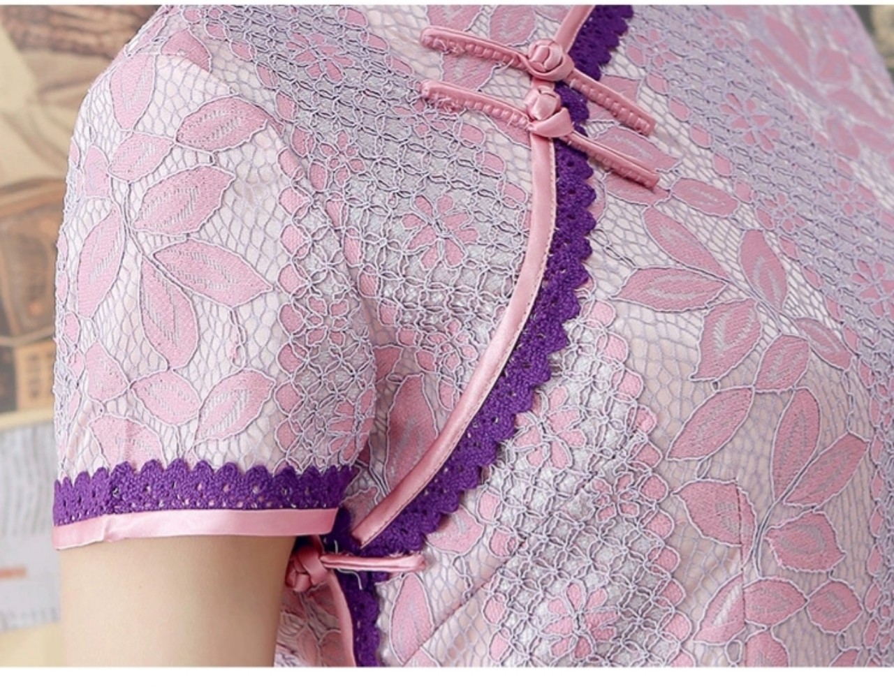 sườn xám Ren lở