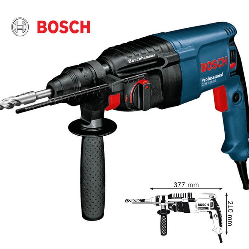 MÁY KHOAN BÚA BOSCH GBH 2-26 RE + Quà tặng áo mưa