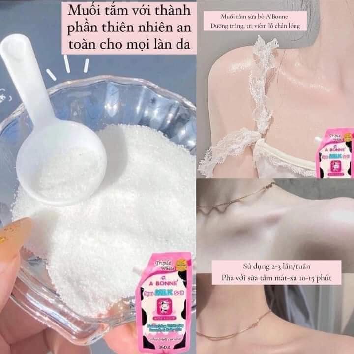 MUỐI TẮM SỮA BÒ TẮM TRẮNG THÁI LAN