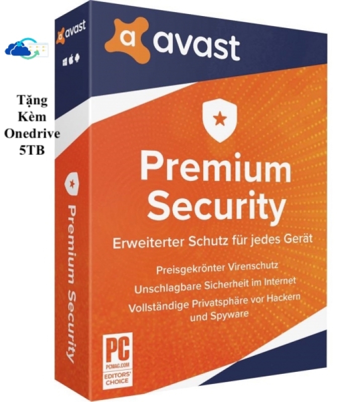 Bảng giá Phần mềm Avast Premium Security 2021 1 năm 1 thiết bị Phong Vũ