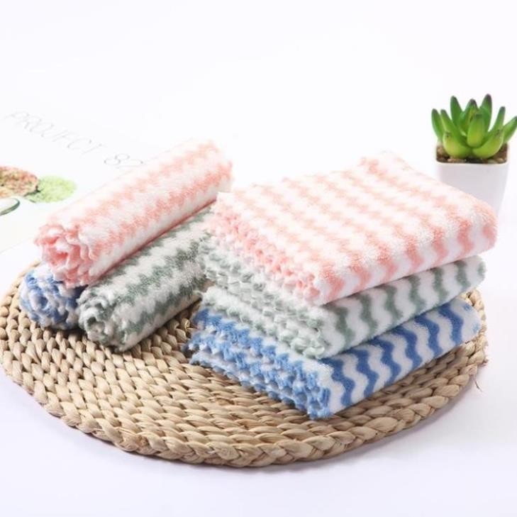 Khăn lau đa năng bằng vải microfiber siêu bền 25*25cm