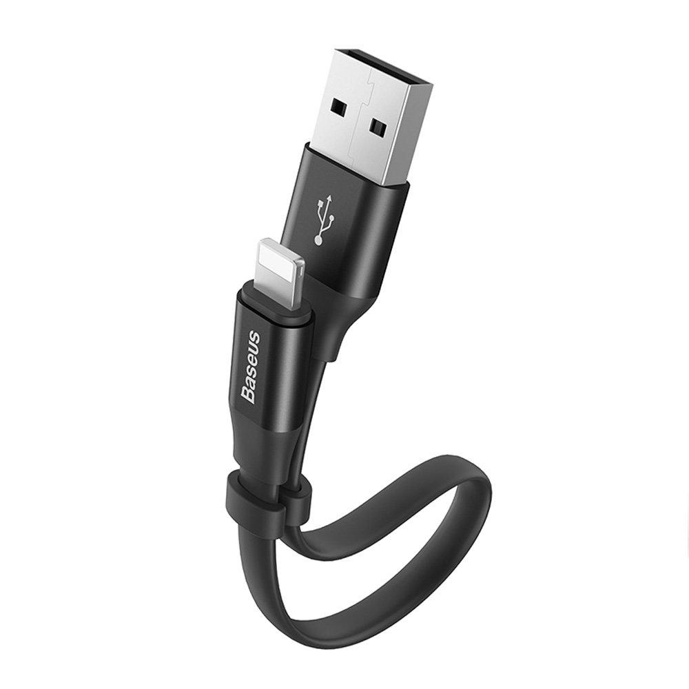 Cáp sạc và truyền dữ liệu Baseus Lightning Portable 23cm (2A Sạc nhanh Siêu ngắn Siêu bền)