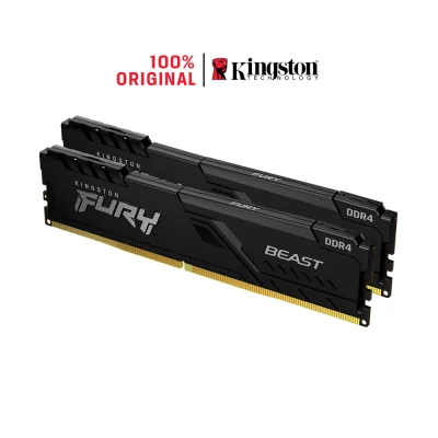 Ram PC Kingston Fury Beast Black 16GB 2666MHz DDR4 (2x8GB) KF426C16BBK2/16
