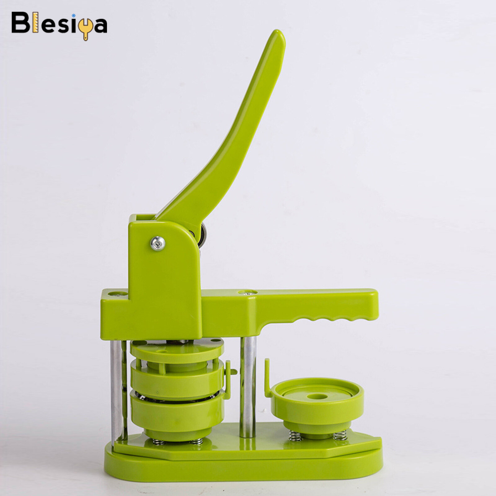 Blesiya Dụng Cụ Tạo Nút Bấm Khuôn Dập Huy Hiệu Máy Làm Ghim