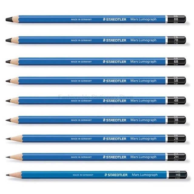Bút chì Đức XANH/ ĐEN Staedtler MARS LUMOGRAPH (LẺ)