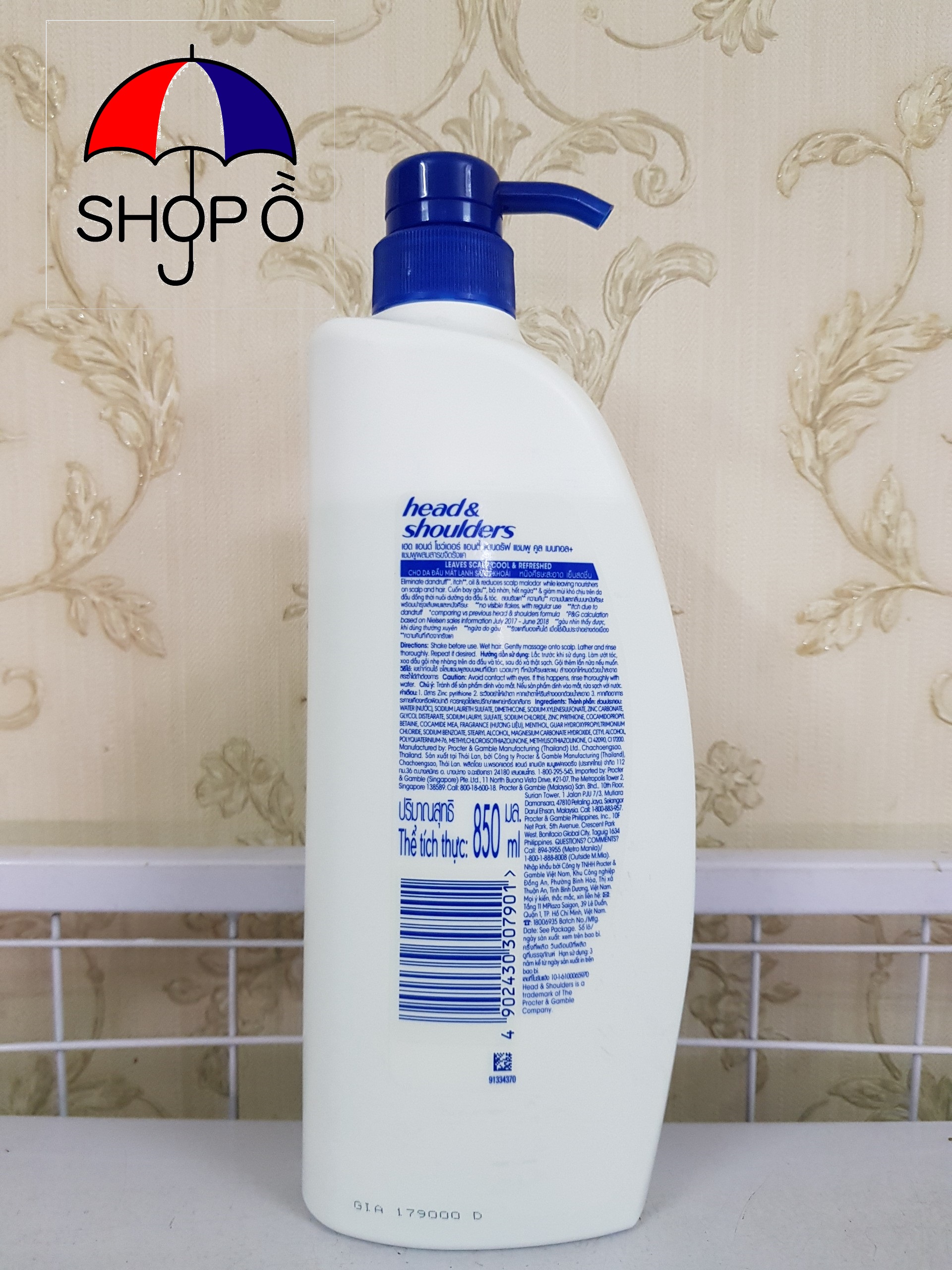 [HCM]Dầu gội Head and Shoulder 850ml