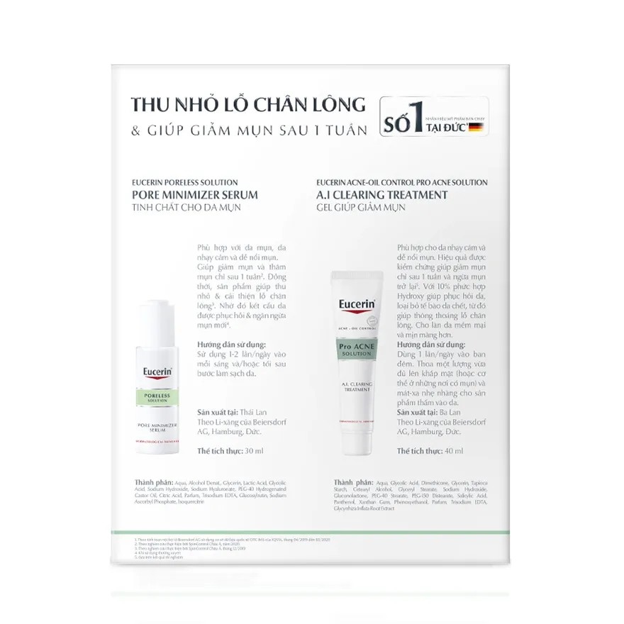 Tinh Chất ProAcne Poreless 30ml   Gel Giảm Mụn Pro Acne Solution 40ml