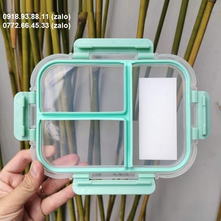 [HCM]hộp đựng cơm lock&lock chia 2 ngăn - hộp đựng cơm