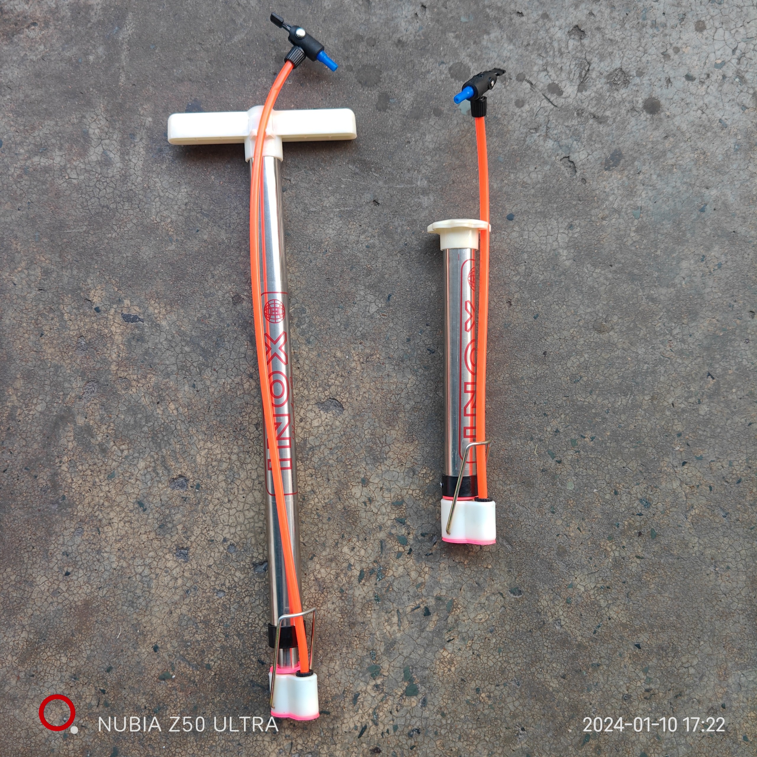 Ống bơm tay Inox ống bơm xe máy xe đạp