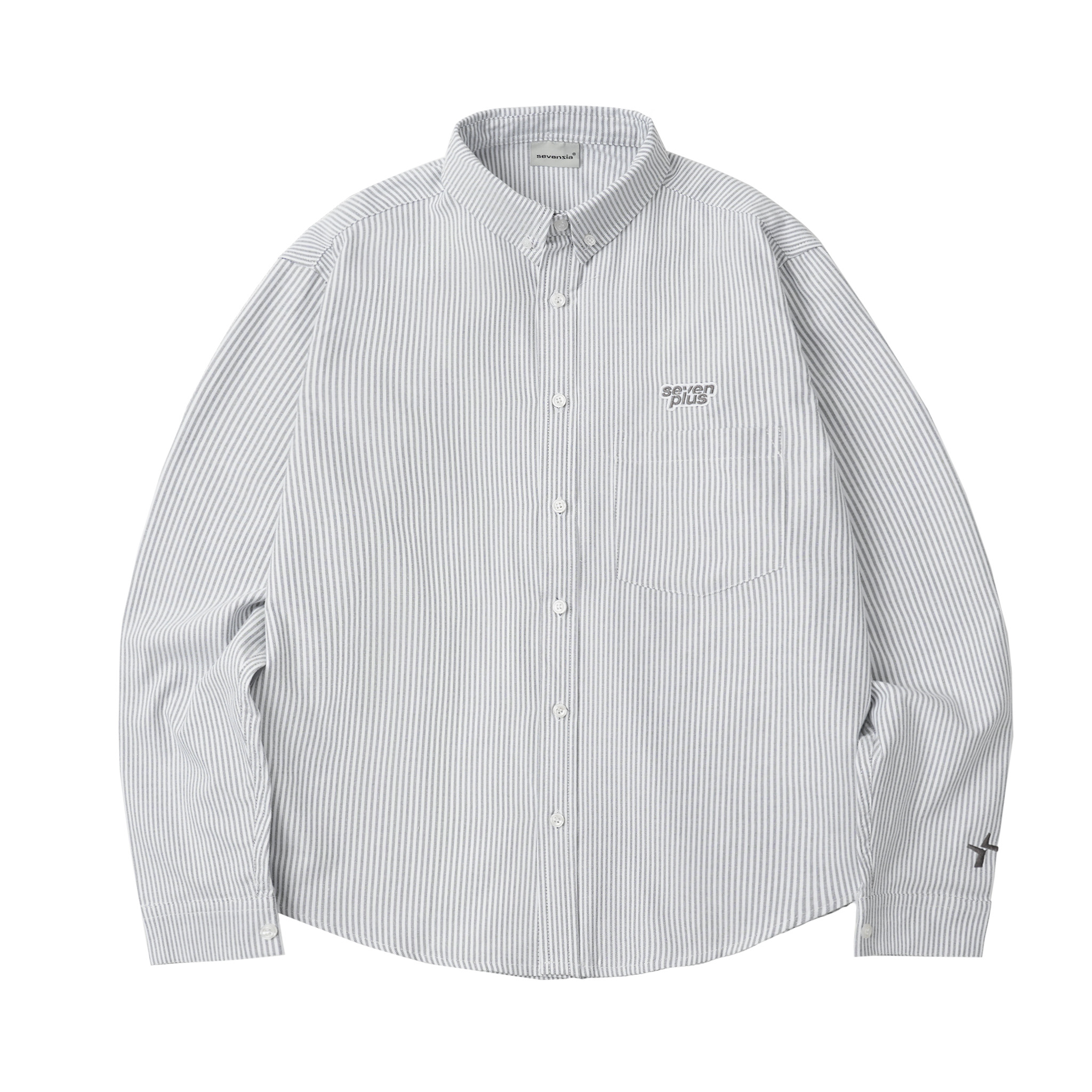 Áo sơ-mi Oxford SEVENPLUS logo thêu