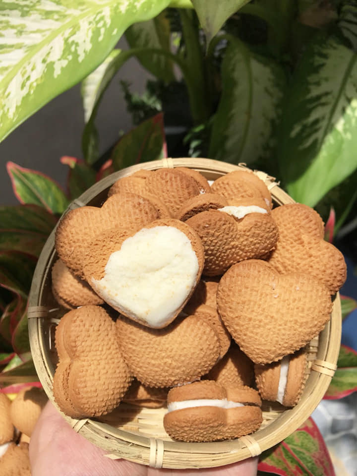 Bánh Trái Tim Kem Siêu Ngon 500G