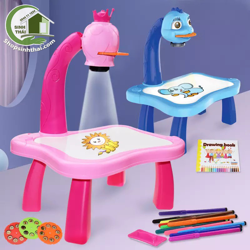 Bàn vẽ có đèn chiếu sáng - bàn vẽ 3D thông minh cho bé - giao màu ngẫu nhiên