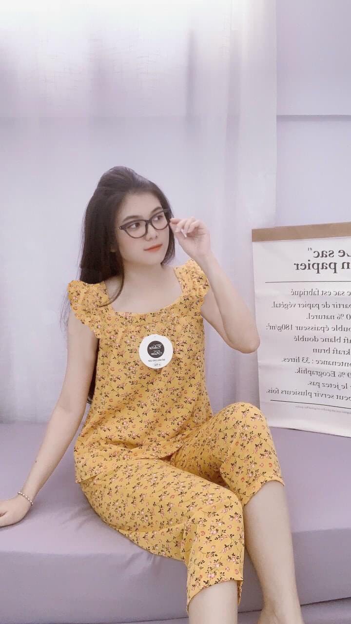 [3 size 46-70KG] Đồ bộ LỤA LỬNG BÔNG NHÍ, ĐÙI BI MỀM MÁT DỄ THƯƠNG thời trang