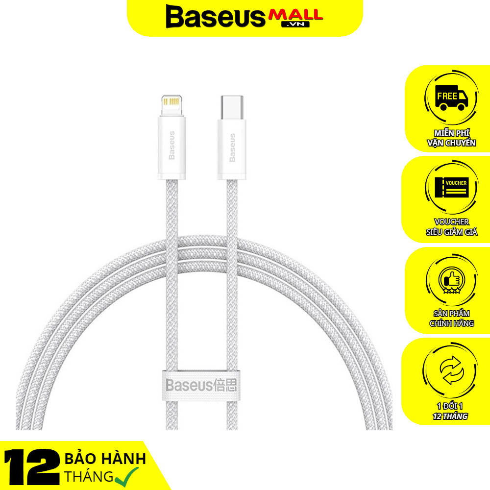 Cáp sạc nhanh siêu bền c to lightning baseus dynamic series fast charging data cable 20w