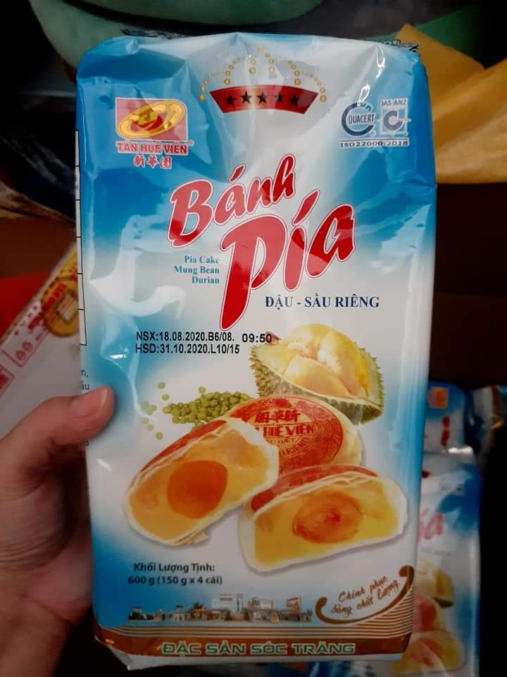 [HCM]BÁNH PÍA ĐẬU XANH SẦU RIÊNG