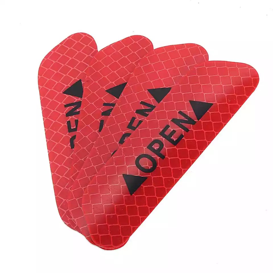[HCM]Bộ 4 Miếng Decal Phản Quang Dán Cánh Cửa Ô Tô
