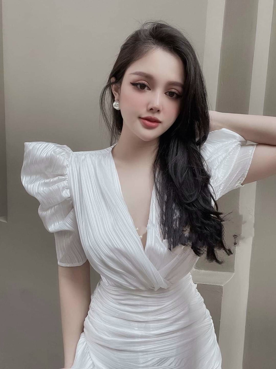 Đầm tơ hai màu hàng thiết kế xinh lung linh ld22