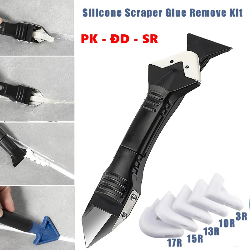 Dụng cụ cạo keo silicone dụng cụ nạo vữa 5 trong 1 dụng cụ cạo vữa đa năng - siêu rẻ