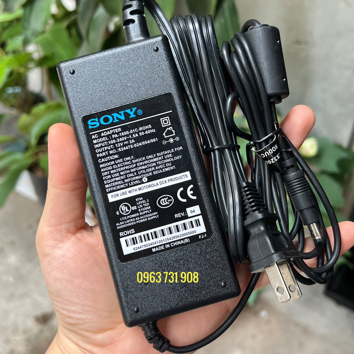Adapter nguồn 12V 3A chuẩn Sony