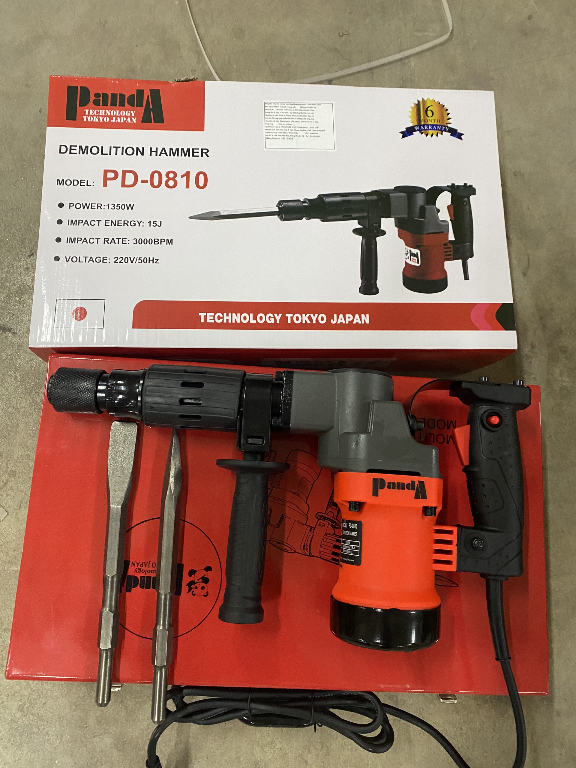 Máy Đục Bê Tông Panda PD 0810 1280W