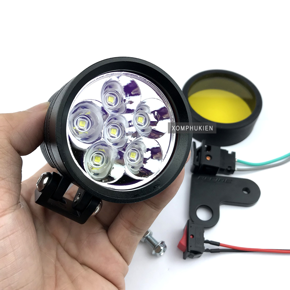 [HCM]Đèn Trợ Sáng L6X Kính Ánh Tím [ Kèm Full Phụ Kiện ]