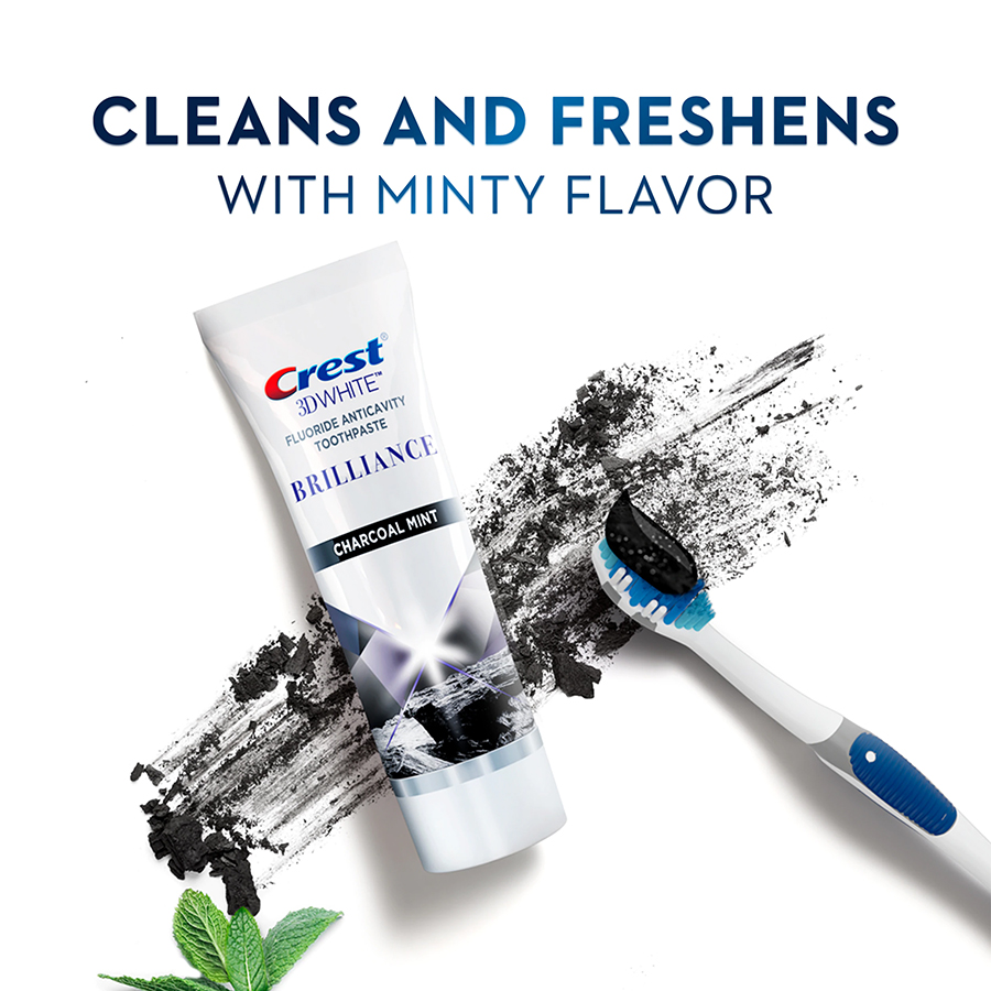[Freeship] Kem đánh răng crest 3D White Charcoal Toothpaste Than Hoạt Tính 116g  - lienus