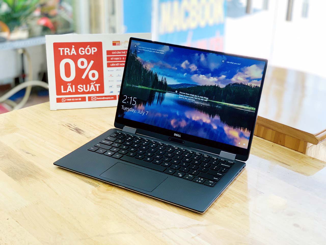 Dell xps 9365 core i7 -7y75 ram 16g ssd 512g 13.3inch fhd touch 360