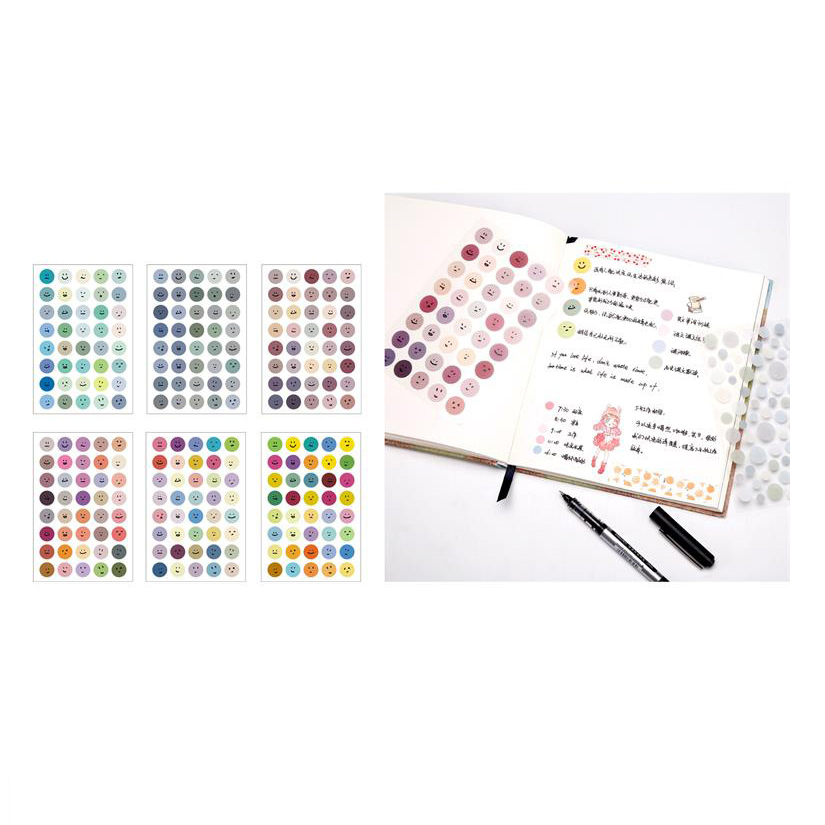 Sticker dot icon dễ thương trang trí Scrapbook, sổ tay, vở [ 144 ]