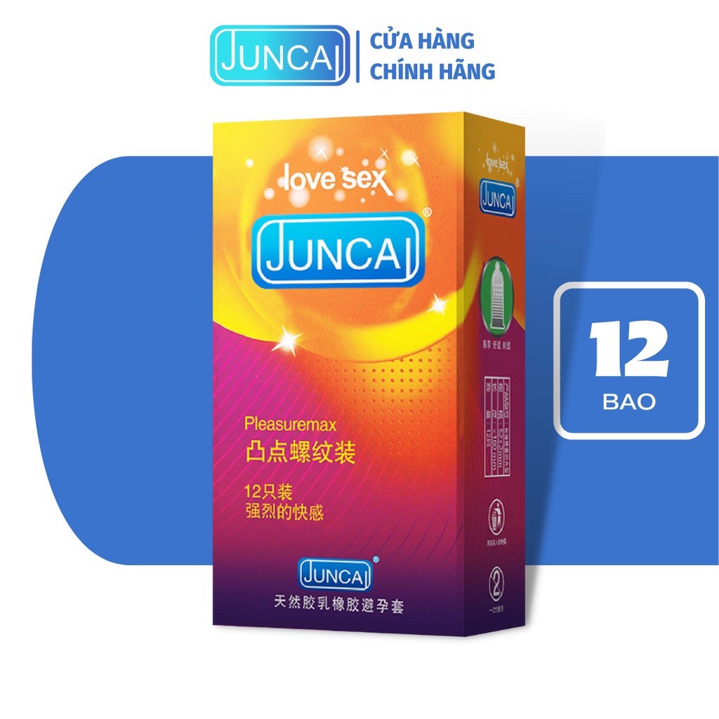 Bao cao su Juncaii Pleasuremax ( hộp 12 chiếc)