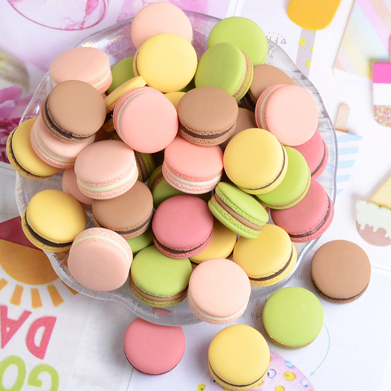 Combo 2 Charm Slime Squishy Bánh quy nhân kem nhiều màu