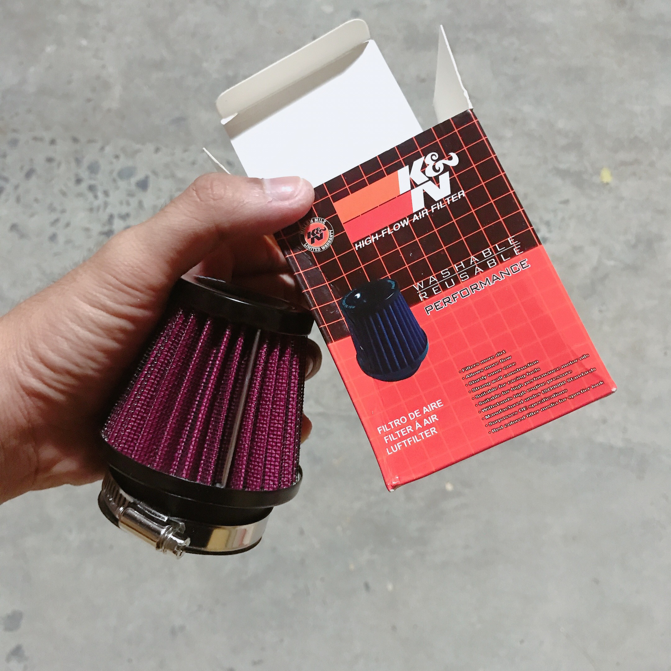 LỌC GIÓ K&N BÁNH Ú