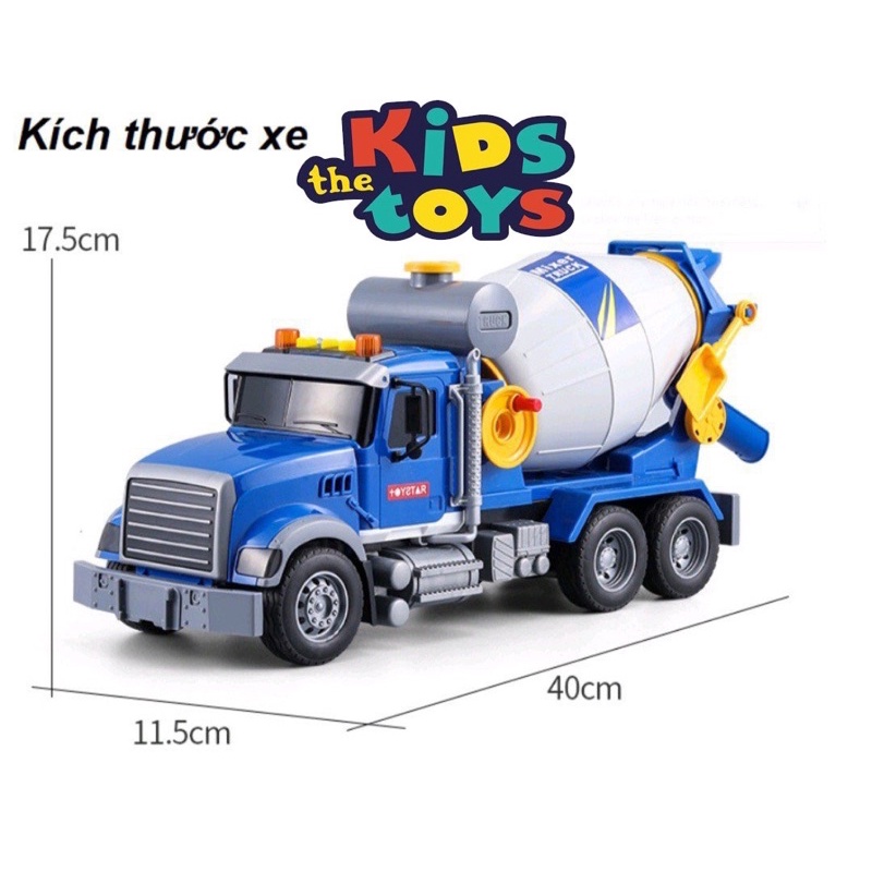 Đồ chơi xe ô tô vận chuyển, xe chở hàng, xe cứu hoả, xe chở rác, xe trộn cao cấp Toystar