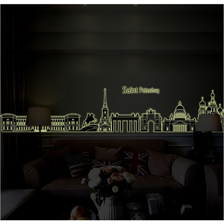[HCM]Decal dán tường Dạ quang Saint Petersburg