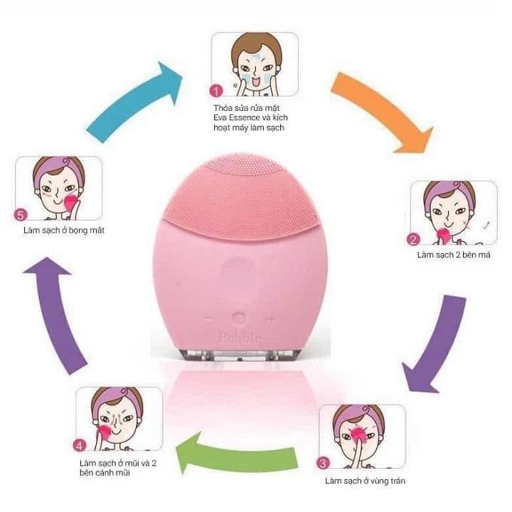 [HCM]Máy rửa mặt Pebble Lisa gen 5 Bảo Hành 1 năm