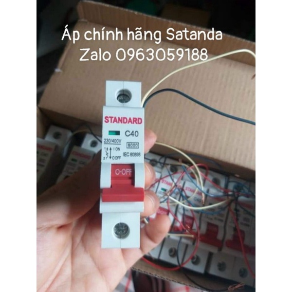 Aptomat 1pha c40a có cuộn hút bên trong dùng cho ổn áp lioa