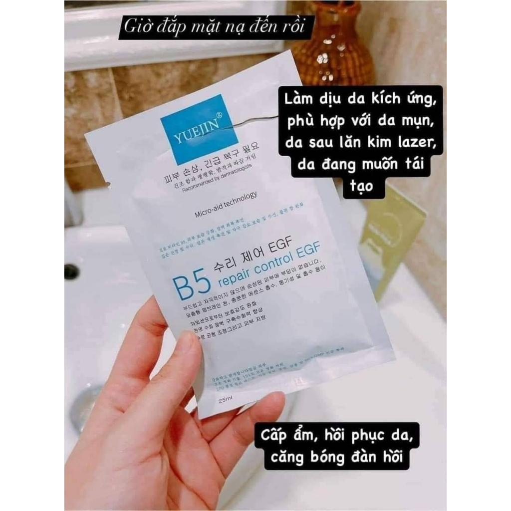 Mặt nạ Yuejin B5 Repair Control EGF Cấp ẩm phục hồi da (25ml)