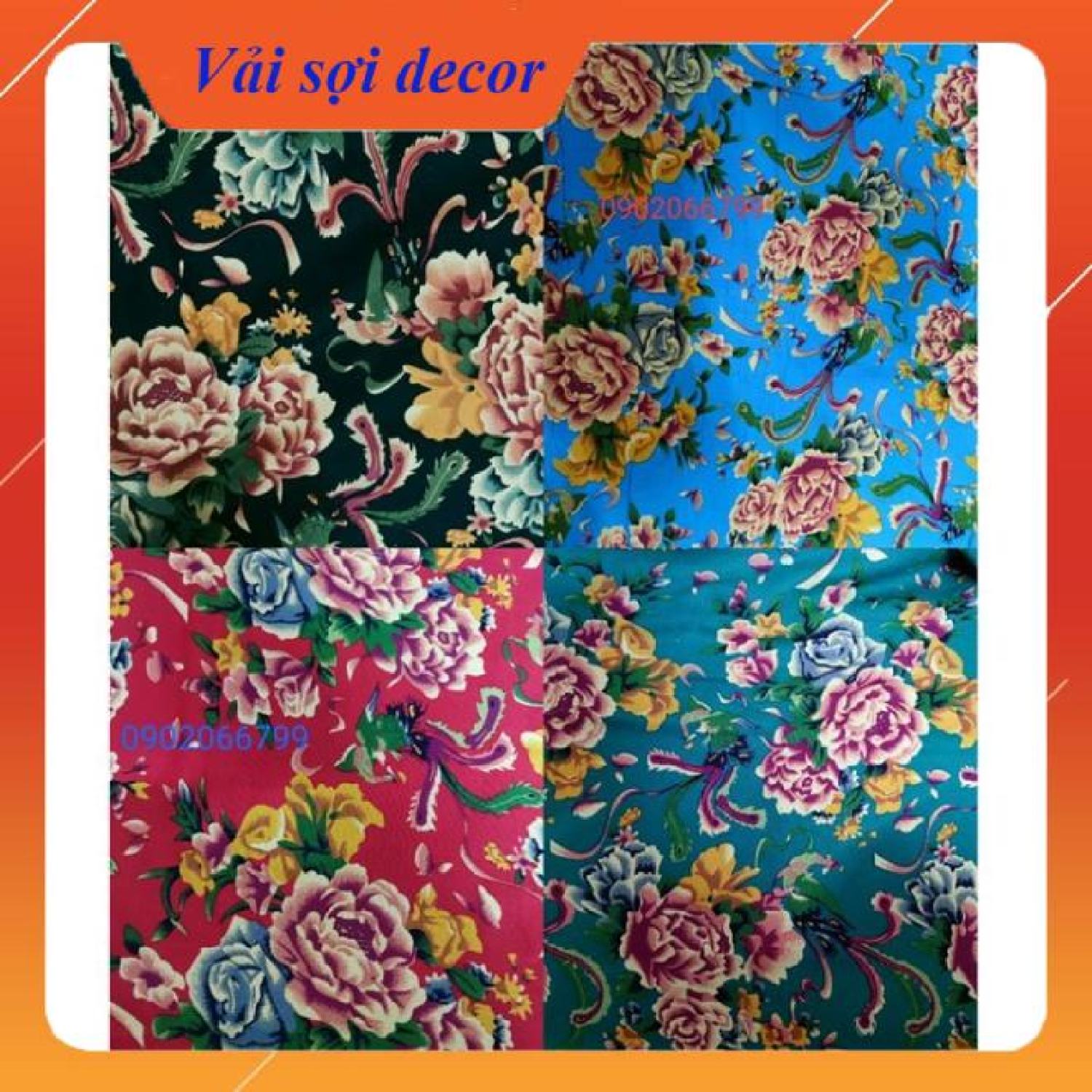 Vải con công cổ chất linen ( Khổ 1.45m x dài nguyên cuộn)