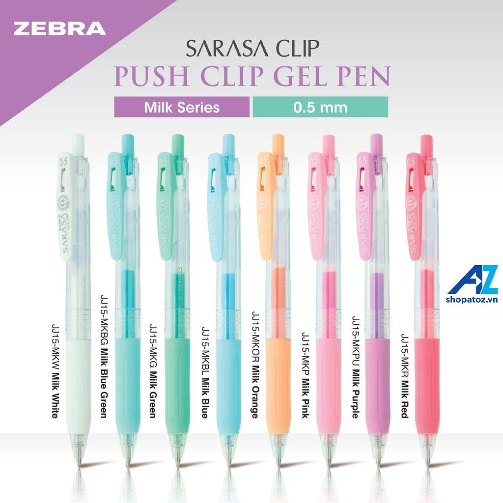 Bút bi gel Zebra Sarasa clip - Milk colour