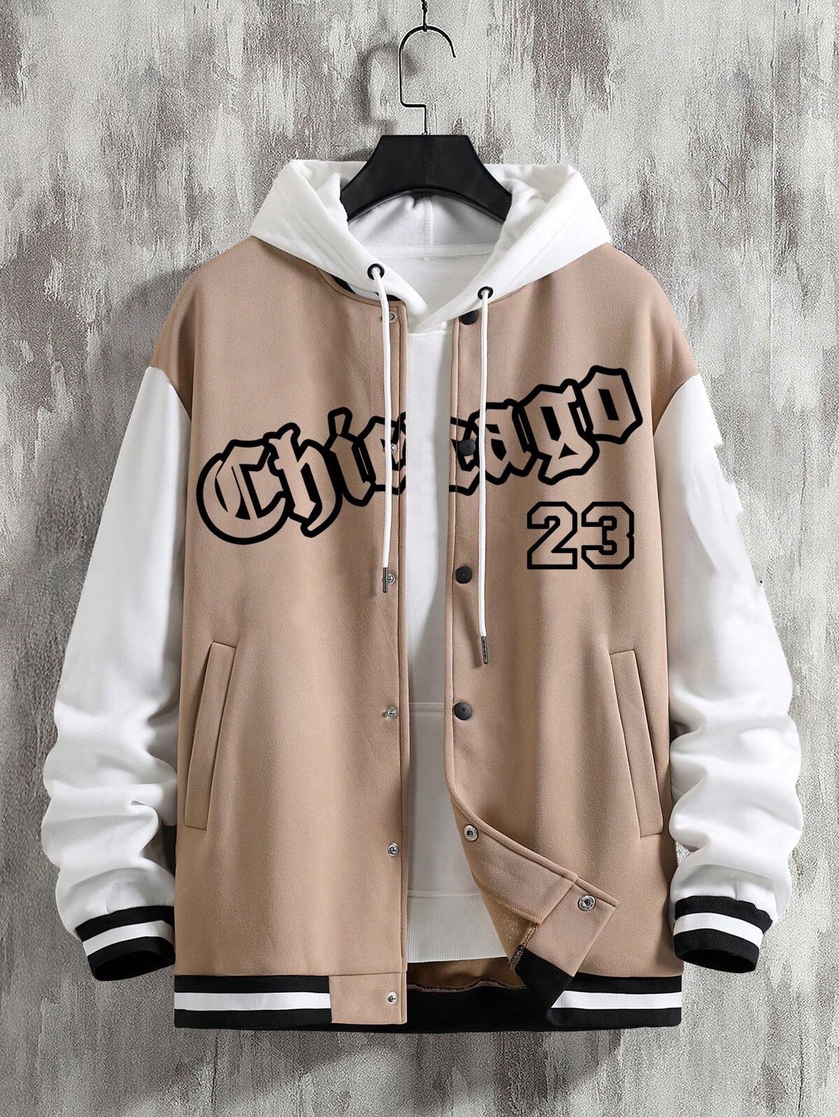 Áo  khoác Bomber nỉ cotton Chicago 23