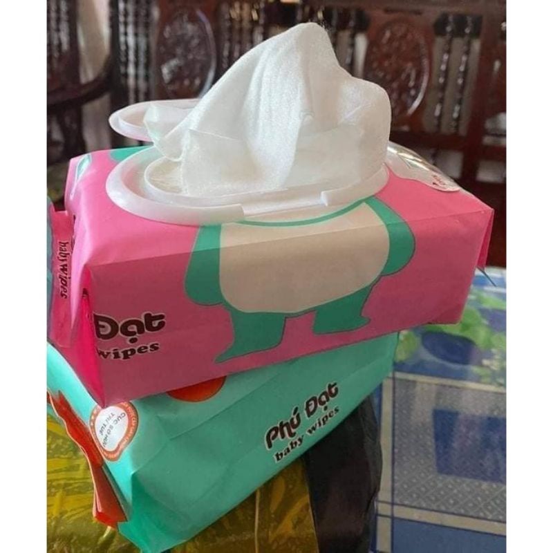Giấy ướt Phú Đạt 120 tờ, Giấy lau, giấy ướt