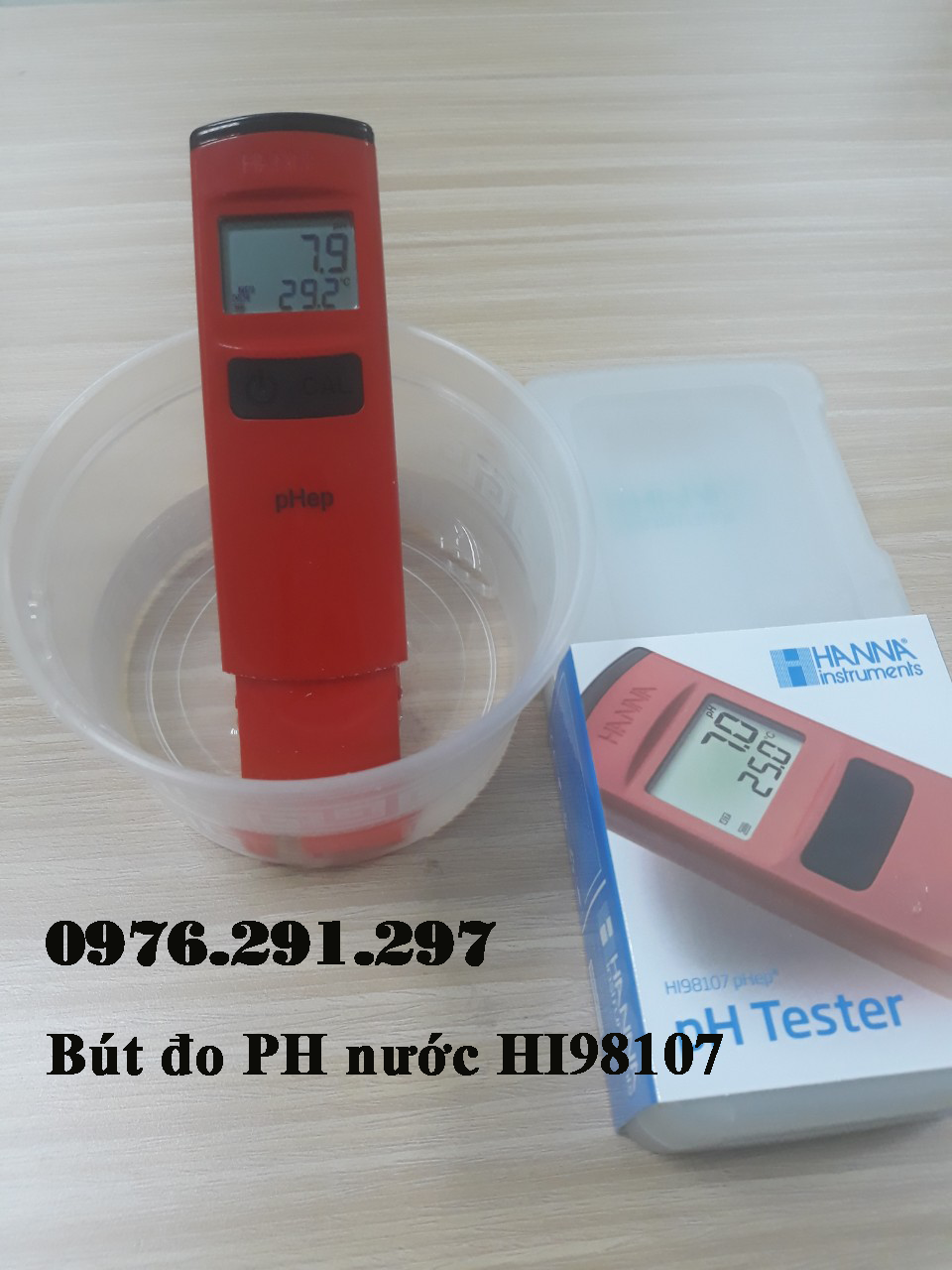 [HCM]Bút đo PH Hanna - Máy đo PH HI98107