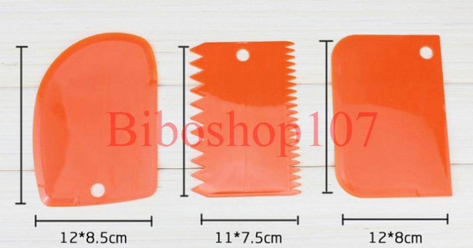 Bộ 3 miếng cắt, vét, tạo vân, chà láng bột đa năng