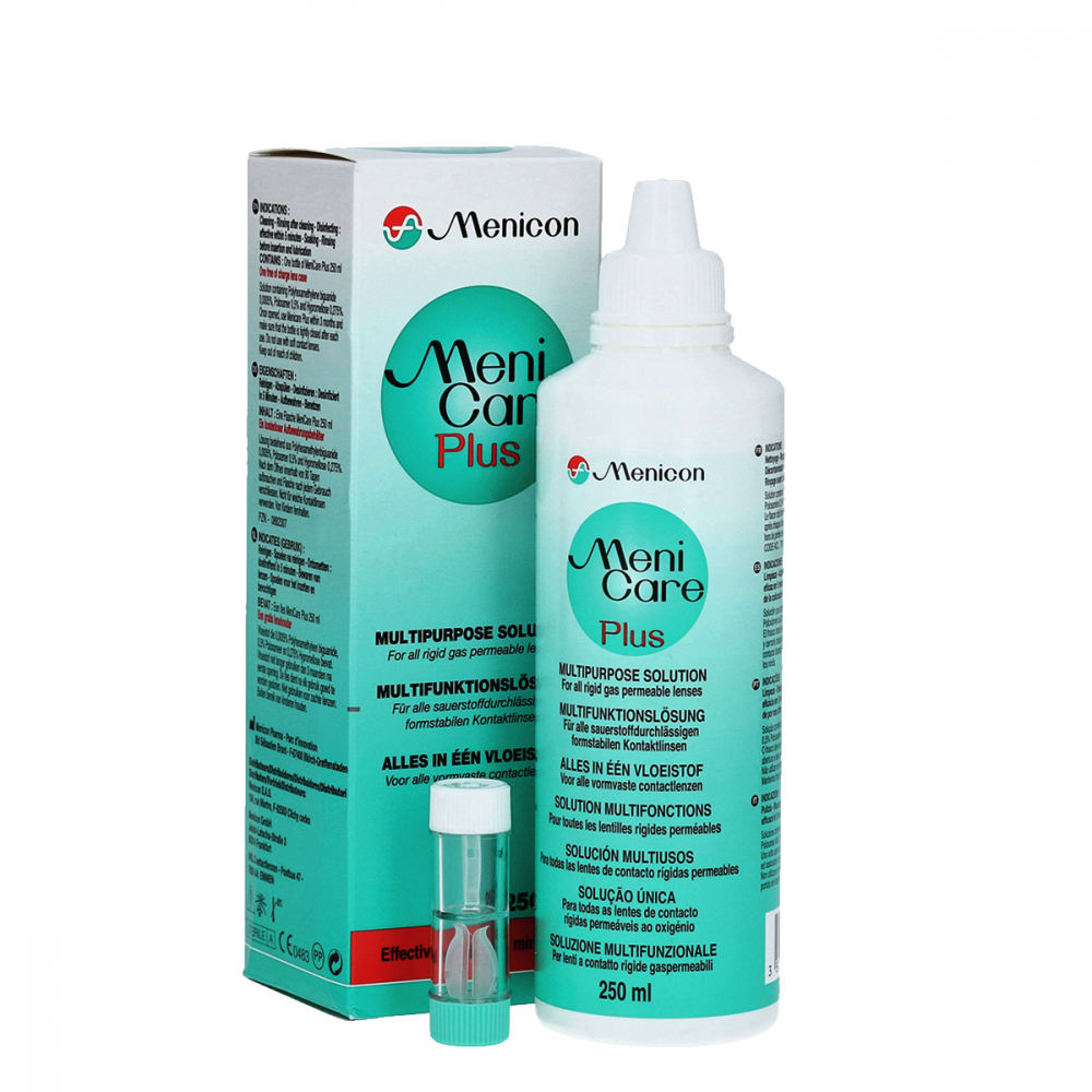 Menicon Menicare Plus solution 250ml Dung dịch ngâm kính áp tròng cứng