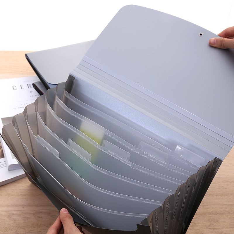 (1 Cái) Cặp đựng tài liệu A4 7 ngăn DELI E38151